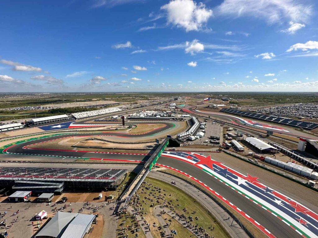 COTA track from above