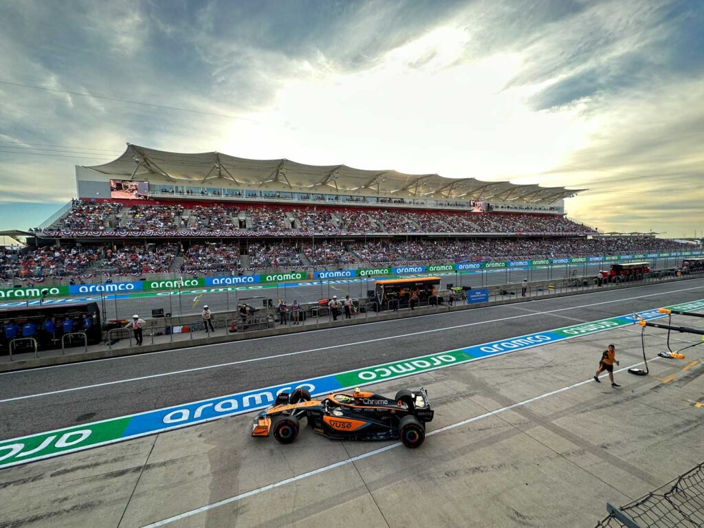 PIt lane at COTA