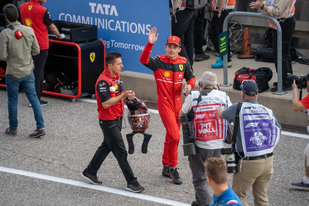 Charles Leclerc at COTA in 2022