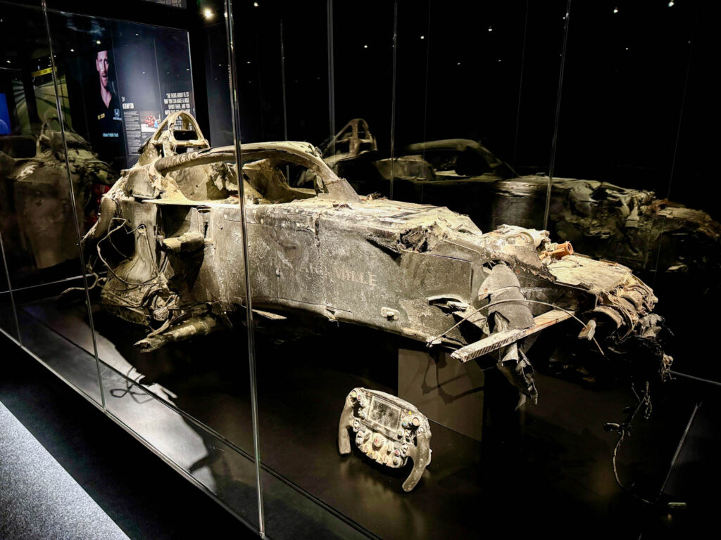 F1 Exhibition Grosjean survival cell | F1 Exhibition review