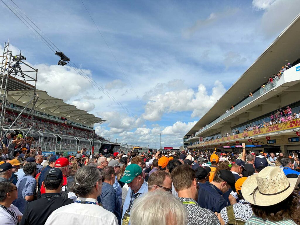 COTA pit lane walk