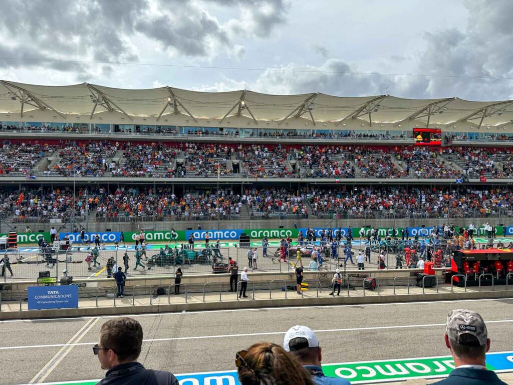 USGP COTA starting grid