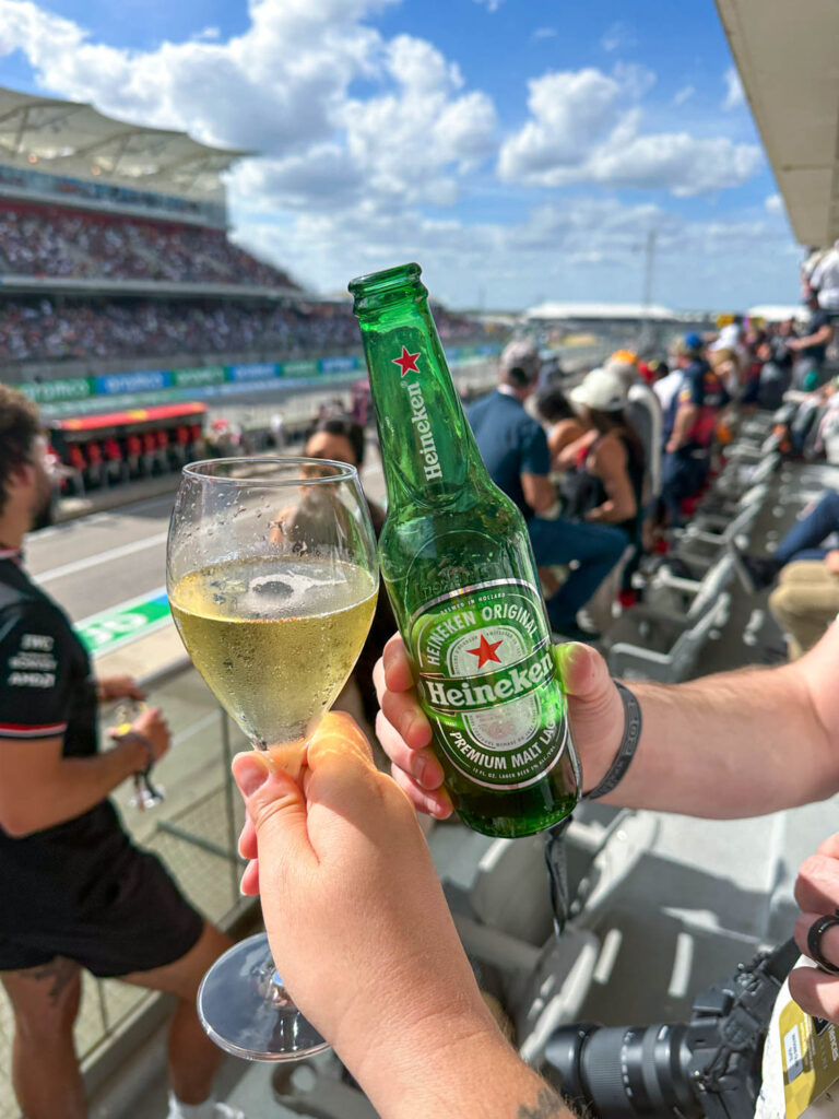 Paddock Club drinks