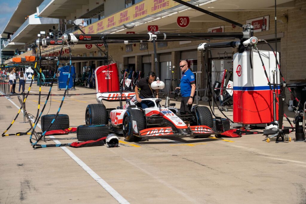F1 pit lane walk at COTA