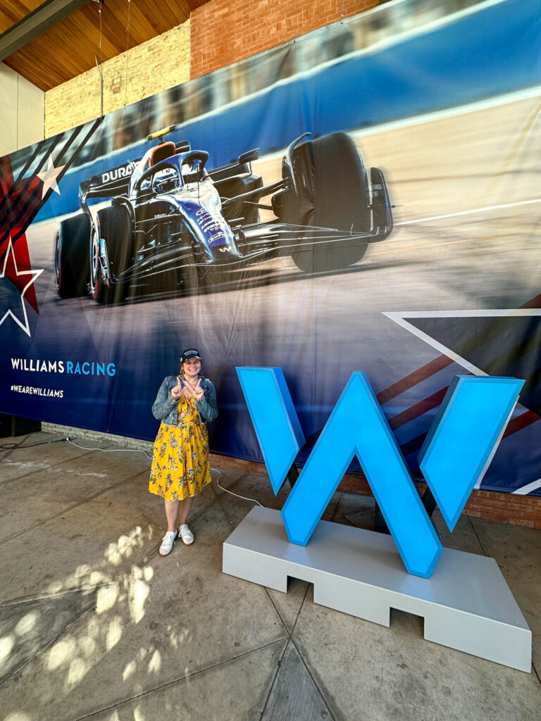 Amanda at the Williams pop-up