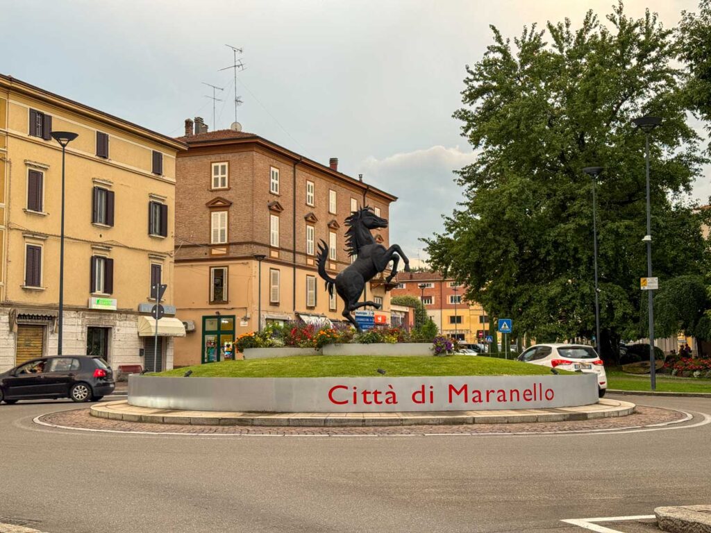 Prancing horse in Maranello, Italy