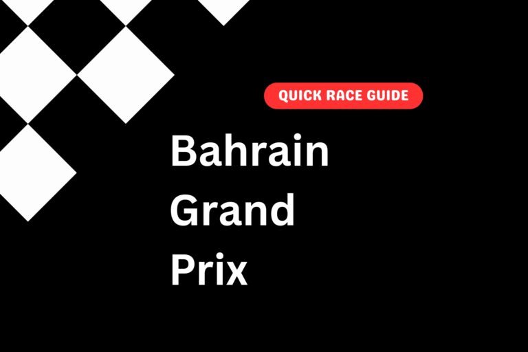 Bahrain Grand Prix race guide