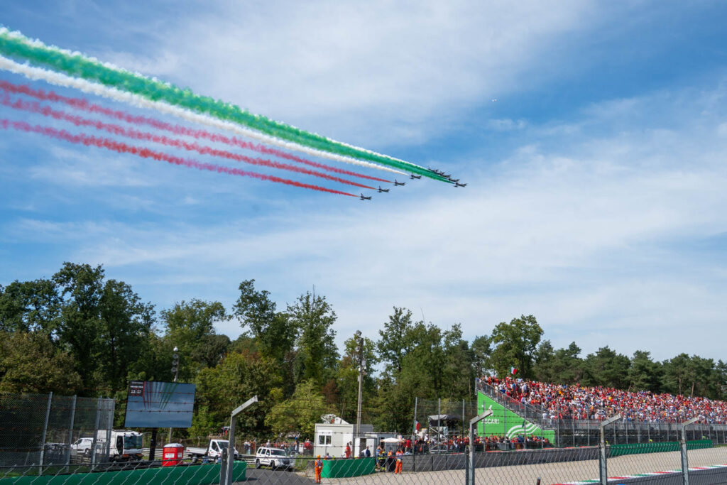 Italian Grand Prix fly-by