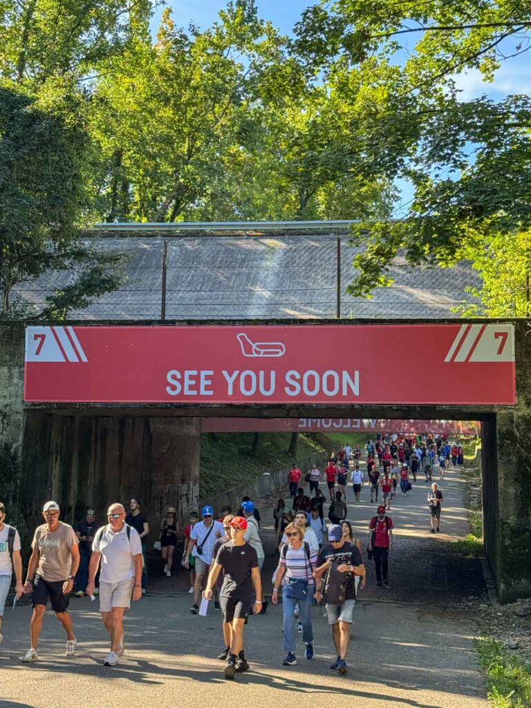 Monza old banked track