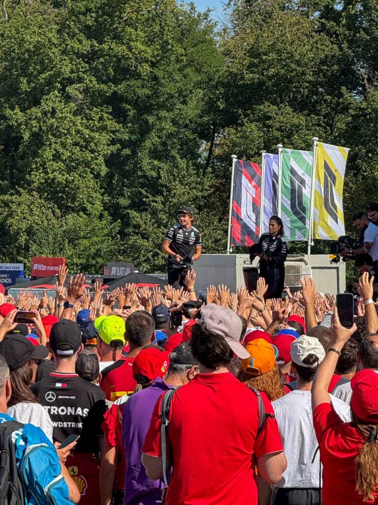 Driver interviews at Monza