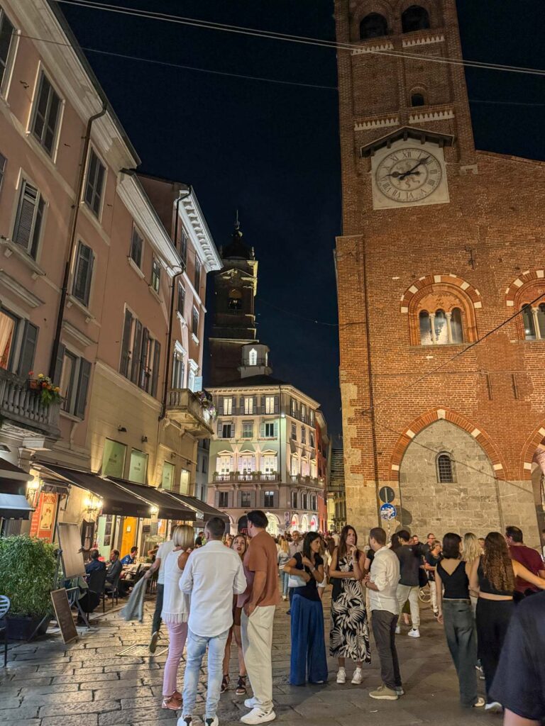 Monza, Italy at night