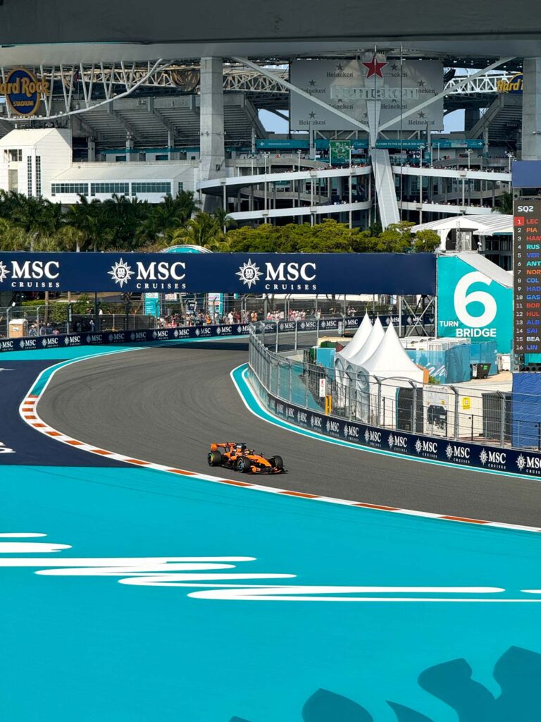 Miami GP Turn 8 Marina Grandstand view