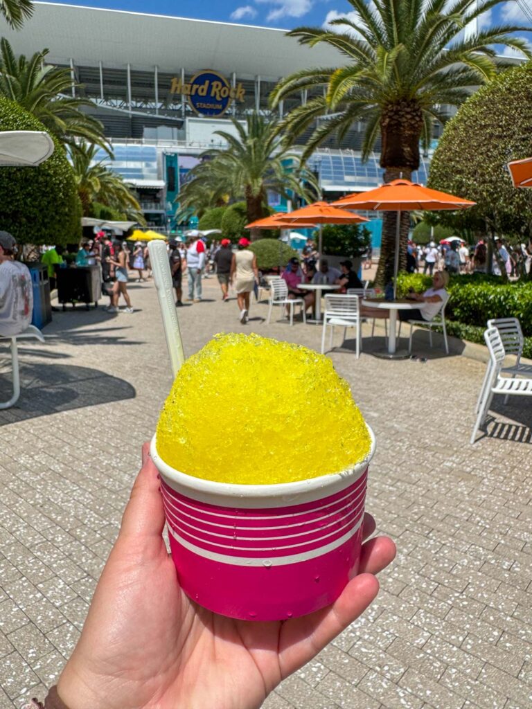 Shave ice at Miami Grand Prix