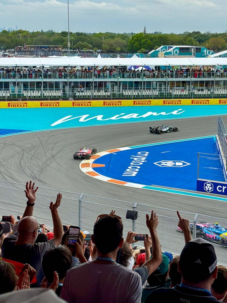 Miami Grand Prix Turn 1 Grandstand view